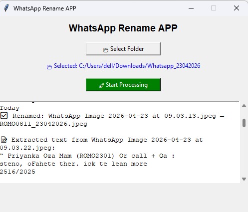 WhatsApp Rename APP